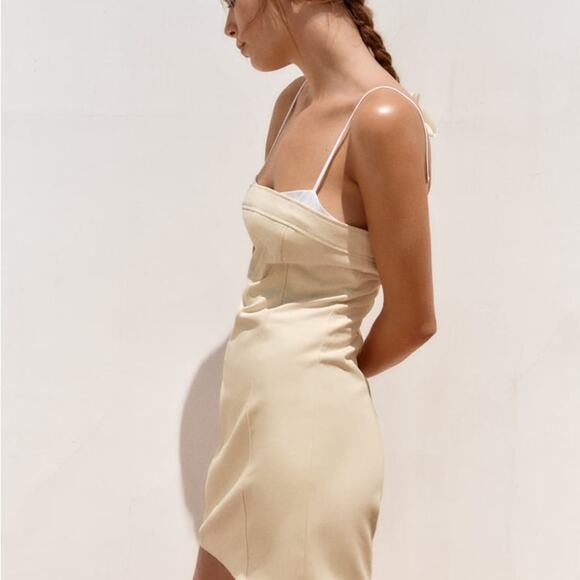 ZARA COMBINATION SHORT DRESS - Picture 6 of 9